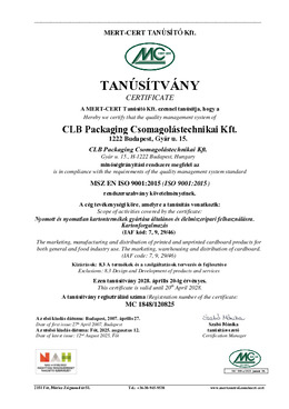 MSZ EN ISO 9001:2015